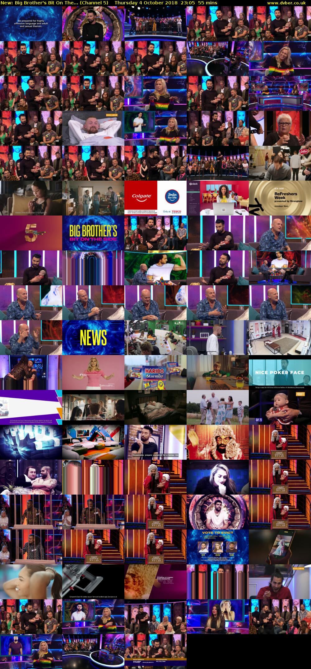 Big Brother's Bit On The... (Channel 5) Thursday 4 October 2018 23:05 - 00:00