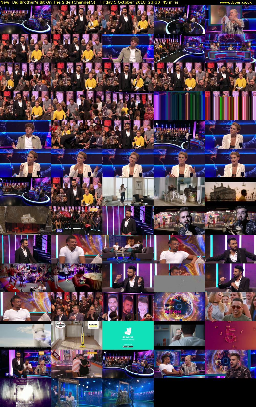 Big Brother's Bit On The Side (Channel 5) Friday 5 October 2018 23:30 - 00:15