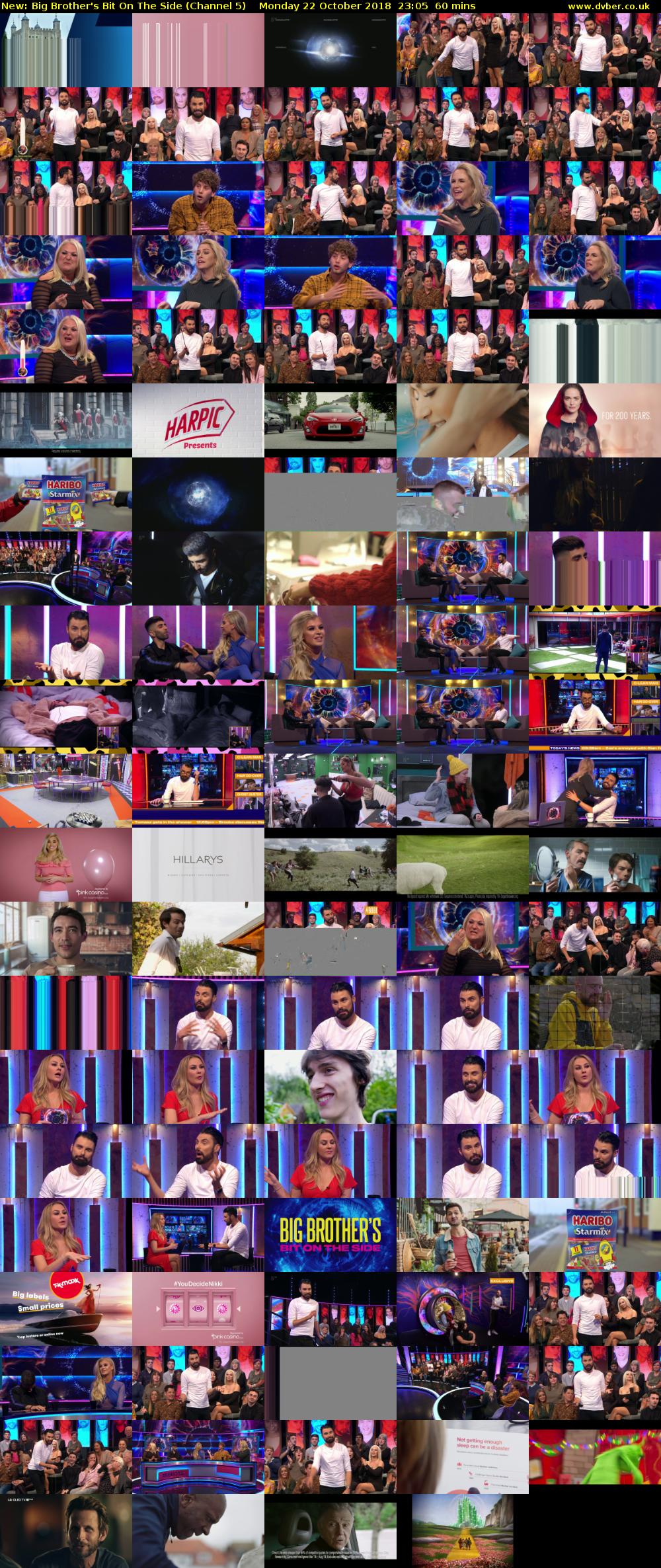 Big Brother's Bit On The Side (Channel 5) Monday 22 October 2018 23:05 - 00:05