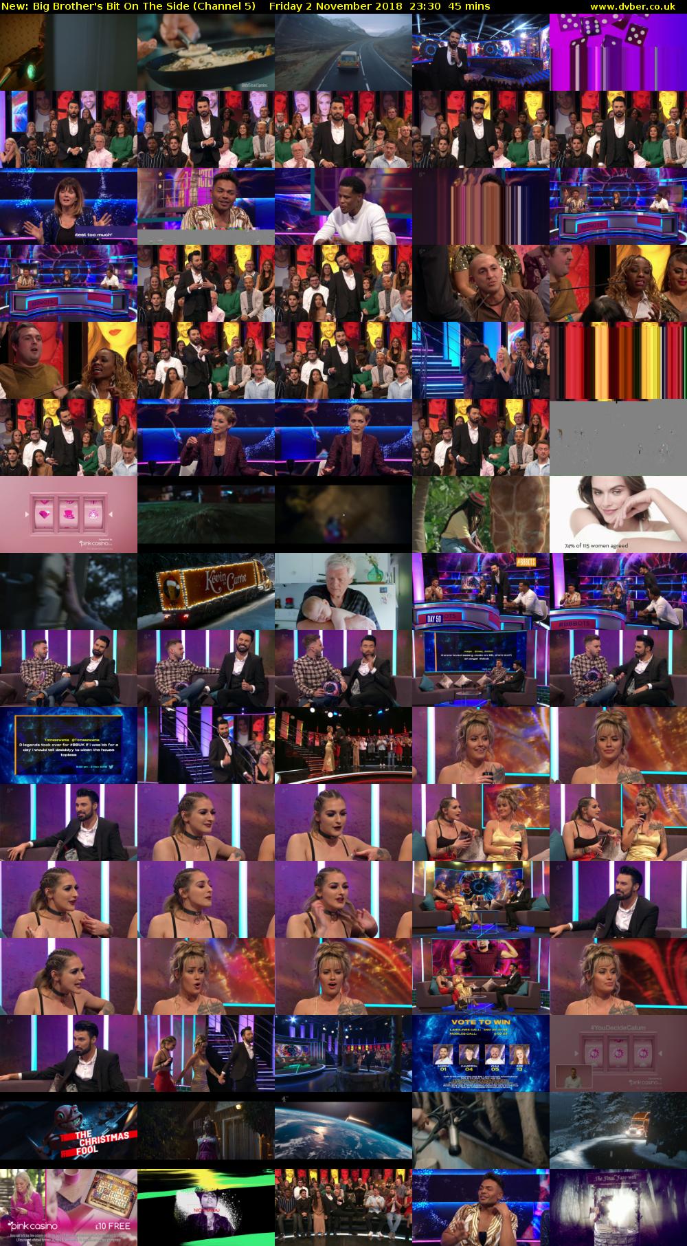 Big Brother's Bit On The Side (Channel 5) Friday 2 November 2018 23:30 - 00:15