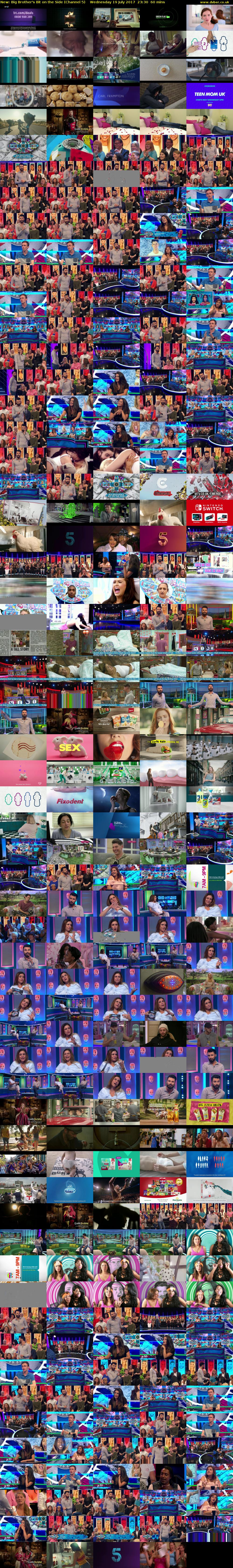 Big Brother's Bit on the Side (Channel 5) Wednesday 19 July 2017 23:30 - 00:30