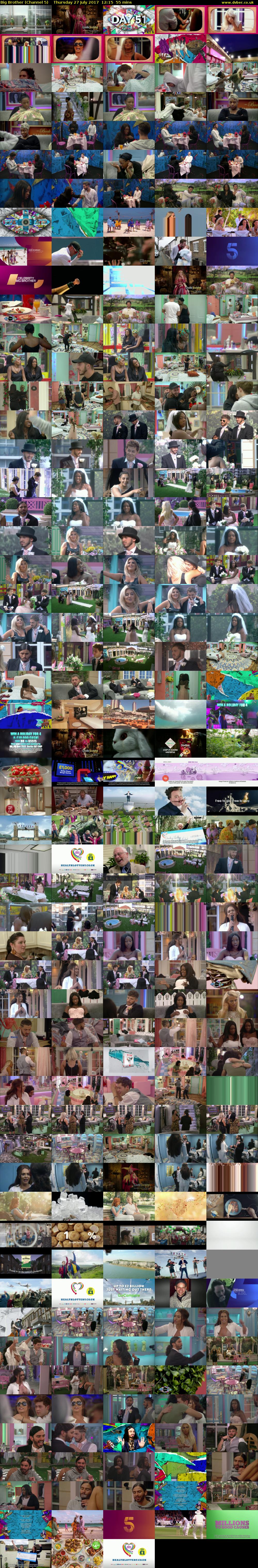 Big Brother (Channel 5) Thursday 27 July 2017 12:15 - 13:10