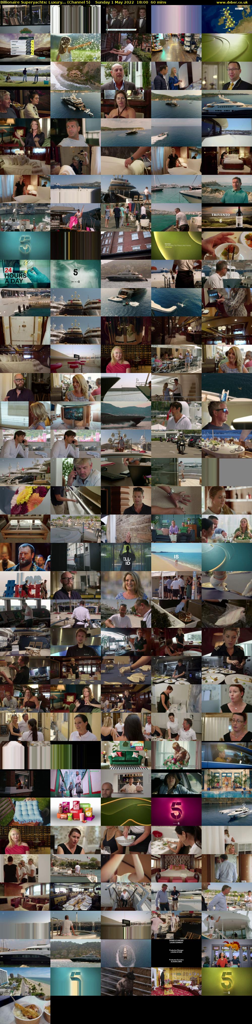 Billionaire Superyachts: Luxury... (Channel 5) Sunday 1 May 2022 18:00 - 19:00