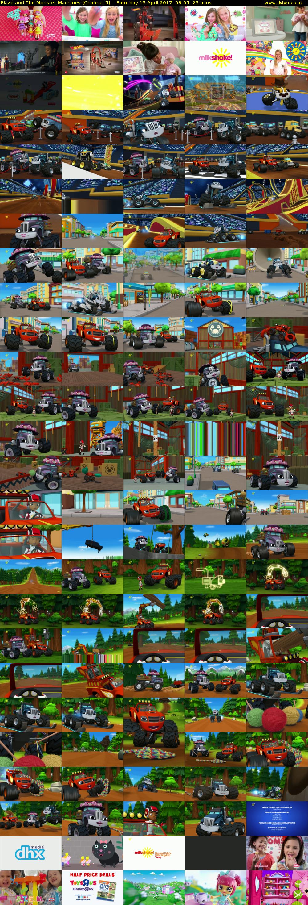 Blaze and The Monster Machines (Channel 5) Saturday 15 April 2017 08:05 - 08:30