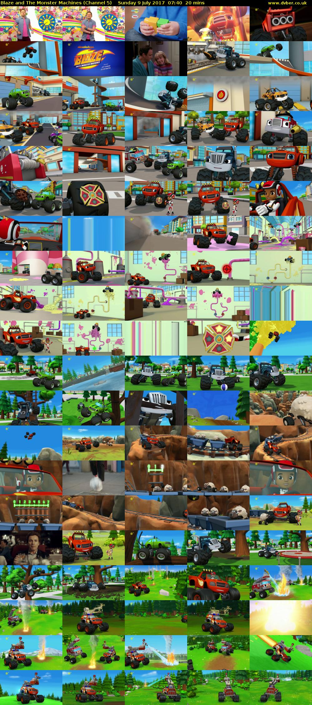 Blaze and The Monster Machines (Channel 5) Sunday 9 July 2017 07:40 - 08:00