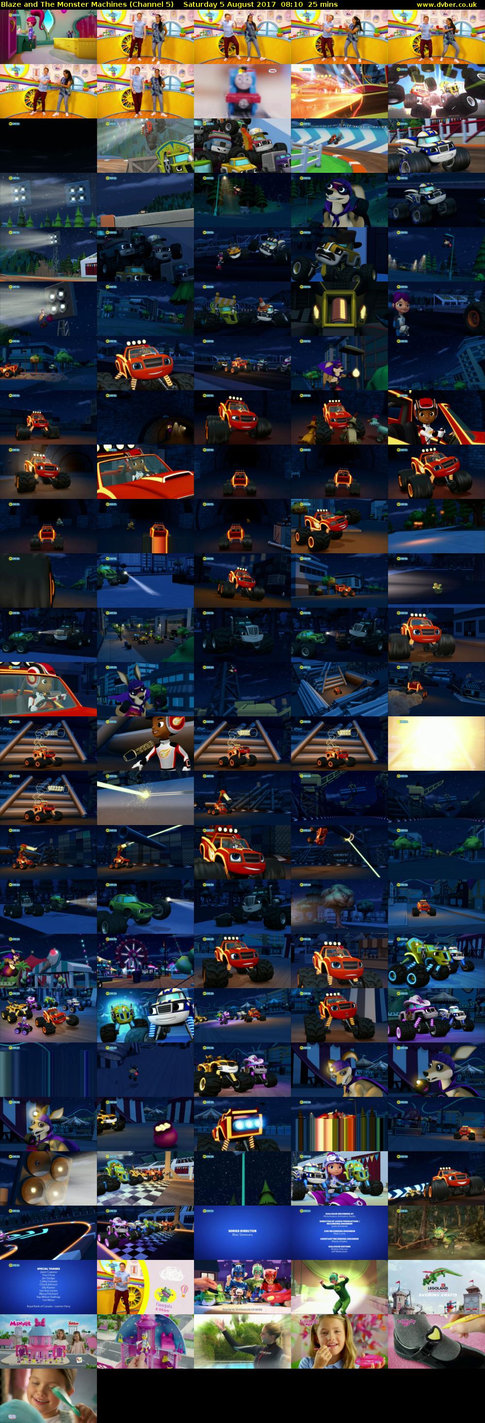 Blaze and The Monster Machines (Channel 5) Saturday 5 August 2017 08:10 - 08:35