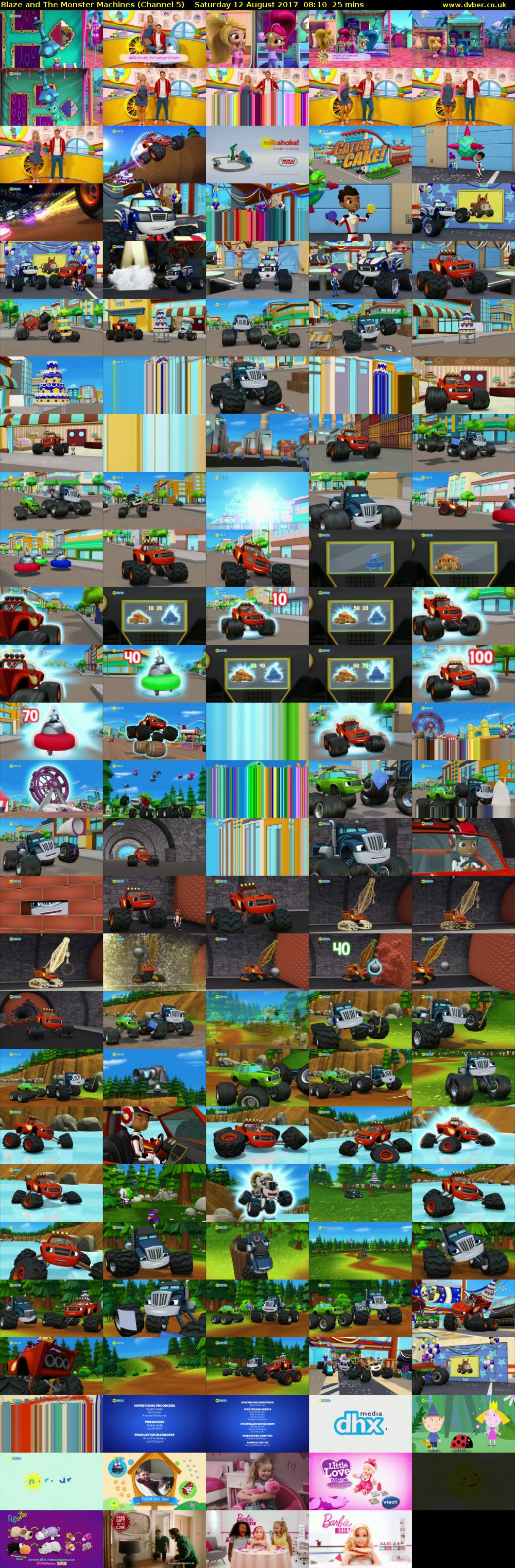 Blaze and The Monster Machines (Channel 5) Saturday 12 August 2017 08:10 - 08:35