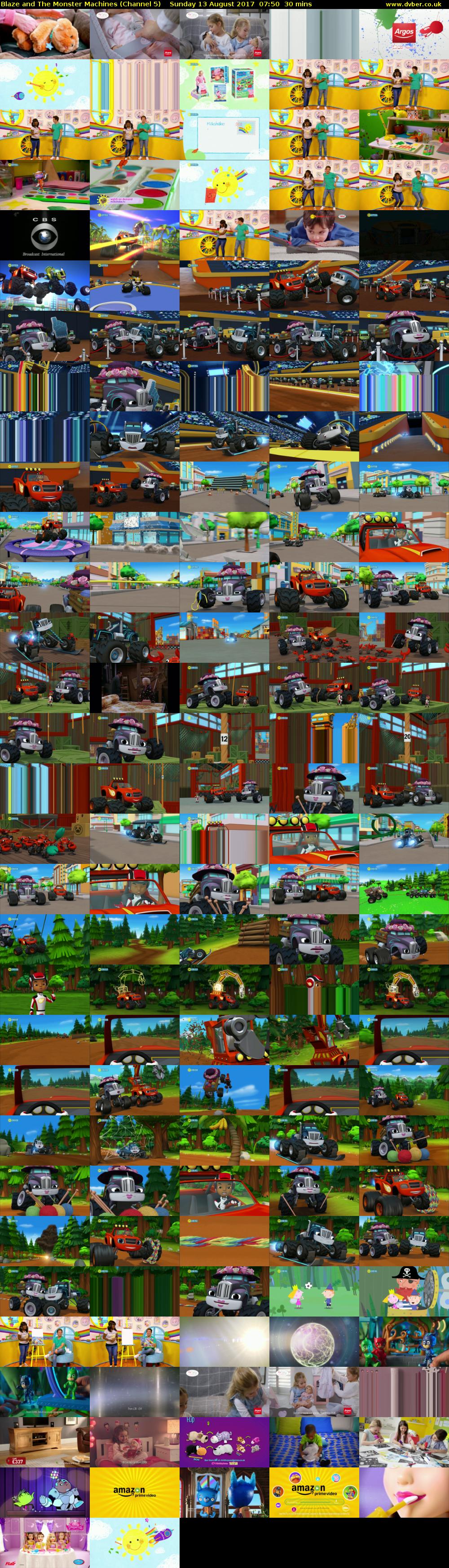 Blaze and The Monster Machines (Channel 5) Sunday 13 August 2017 07:50 - 08:20