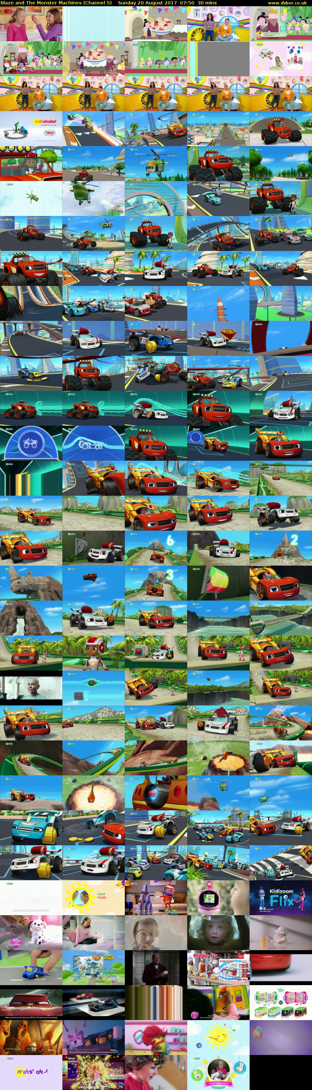Blaze and The Monster Machines (Channel 5) Sunday 20 August 2017 07:50 - 08:20