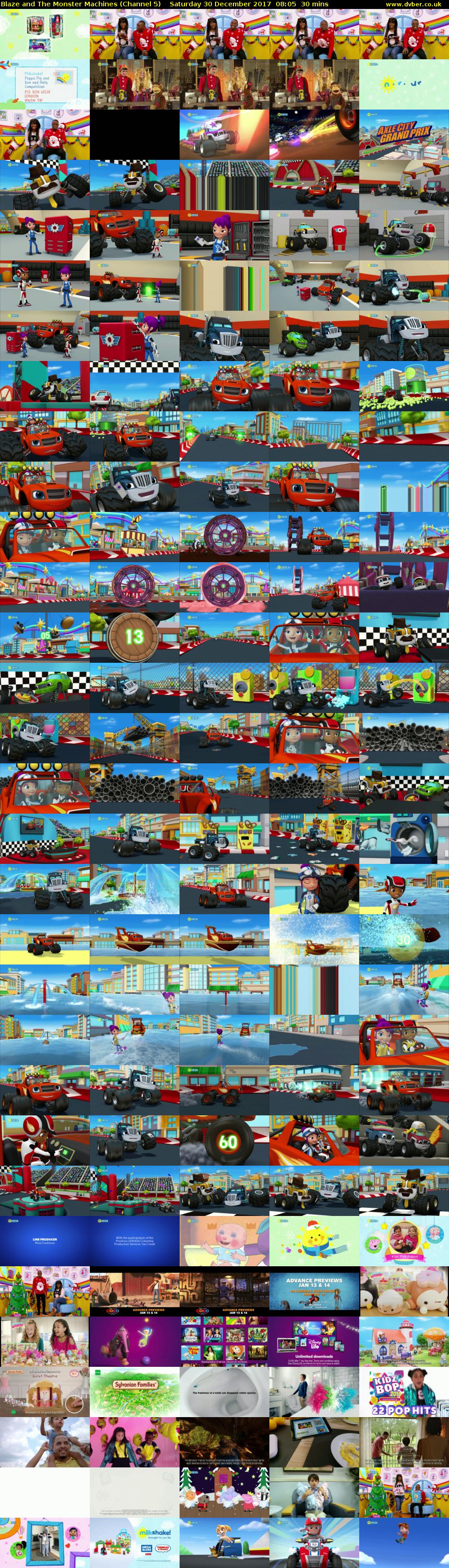 Blaze and The Monster Machines (Channel 5) Saturday 30 December 2017 08:05 - 08:35