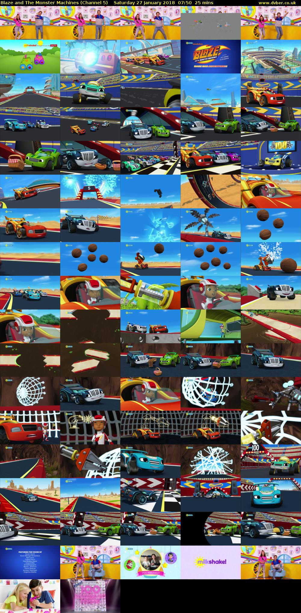 Blaze and The Monster Machines (Channel 5) Saturday 27 January 2018 07:50 - 08:15