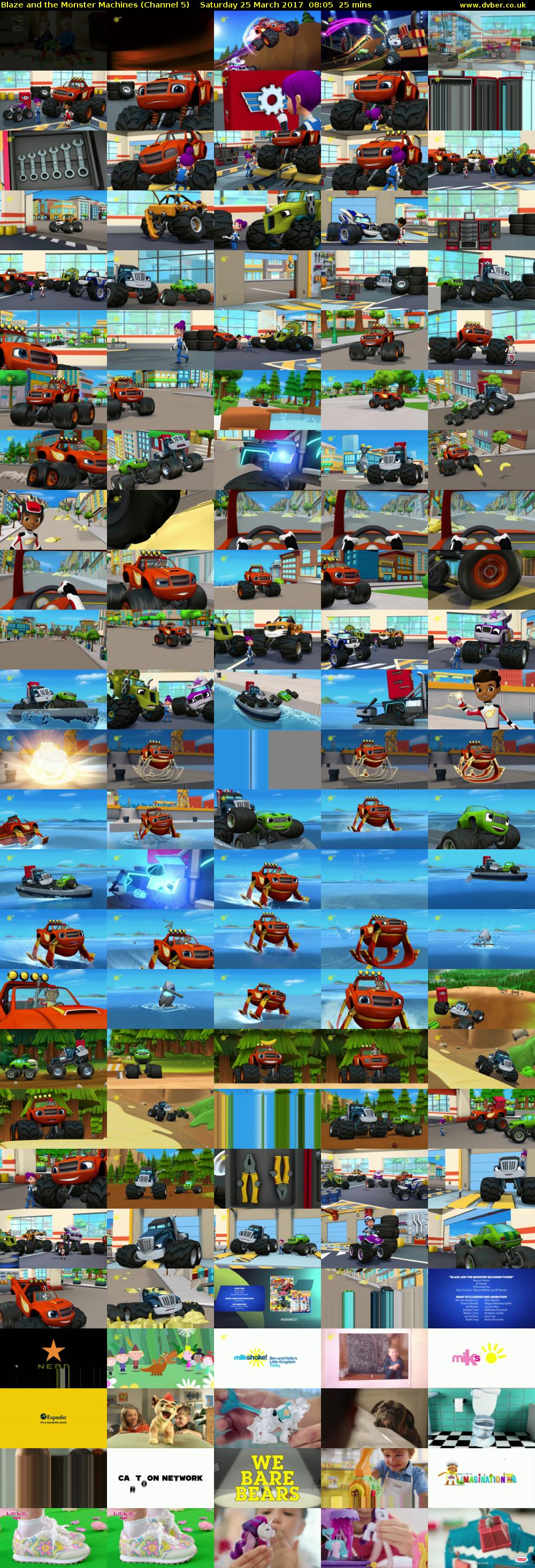 Blaze and the Monster Machines (Channel 5) Saturday 25 March 2017 08:05 - 08:30