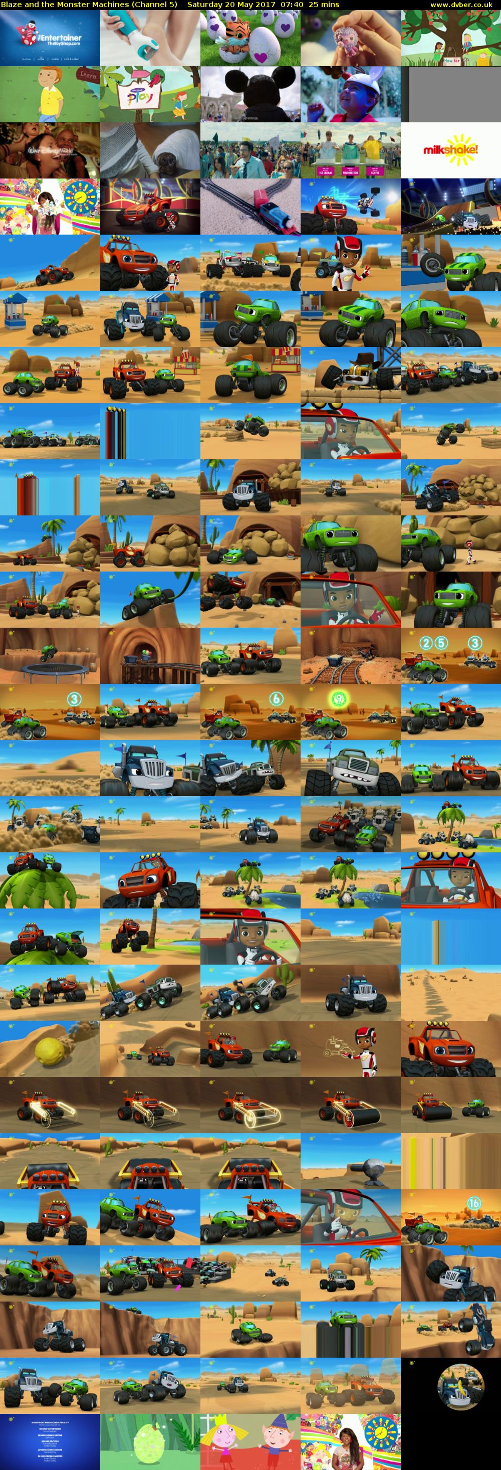 Blaze and the Monster Machines (Channel 5) Saturday 20 May 2017 07:40 - 08:05