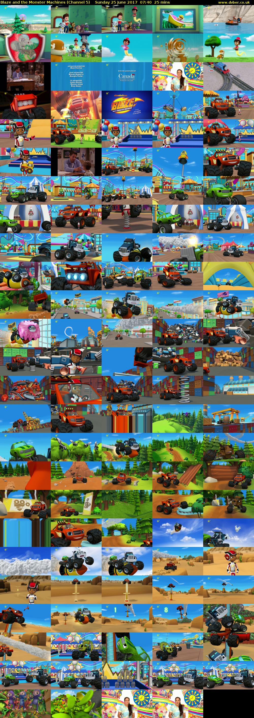 Blaze and the Monster Machines (Channel 5) Sunday 25 June 2017 07:40 - 08:05