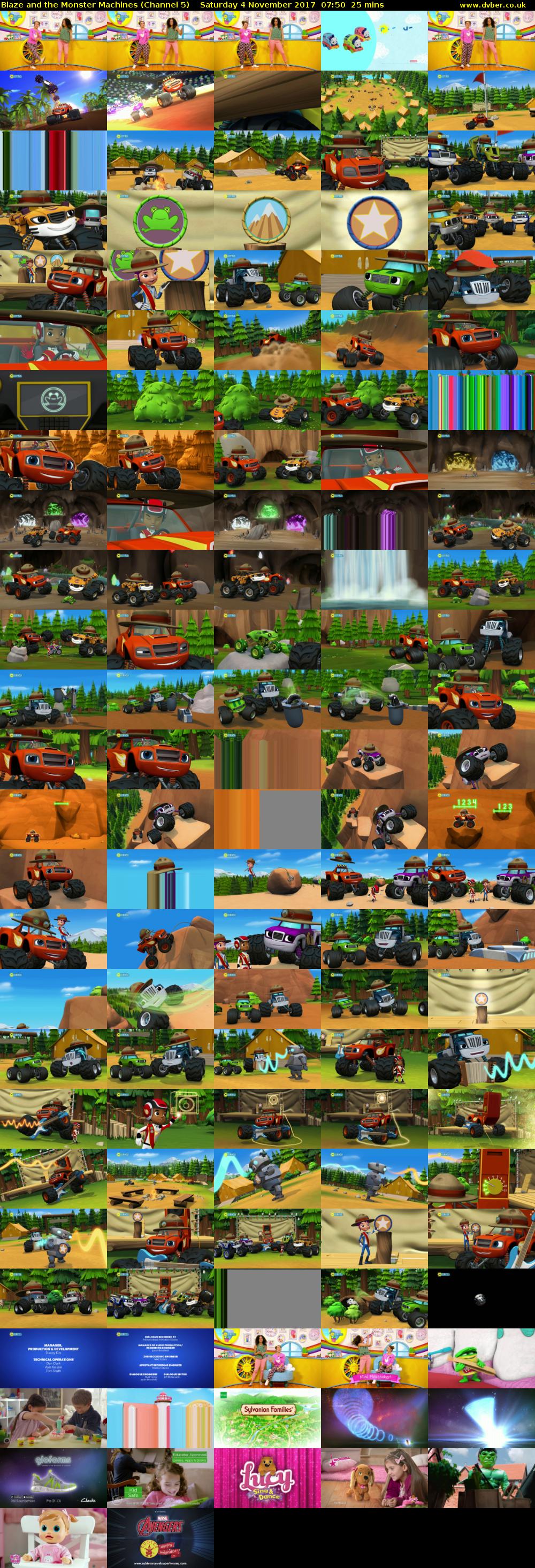 Blaze and the Monster Machines (Channel 5) Saturday 4 November 2017 07:50 - 08:15