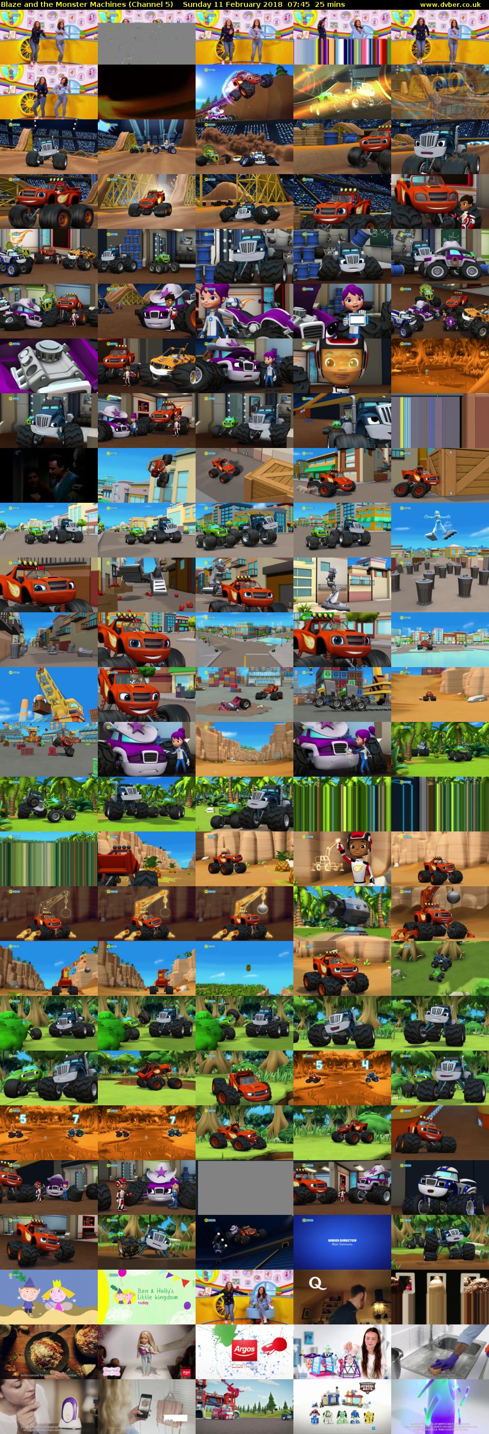 Blaze and the Monster Machines (Channel 5) Sunday 11 February 2018 07:45 - 08:10