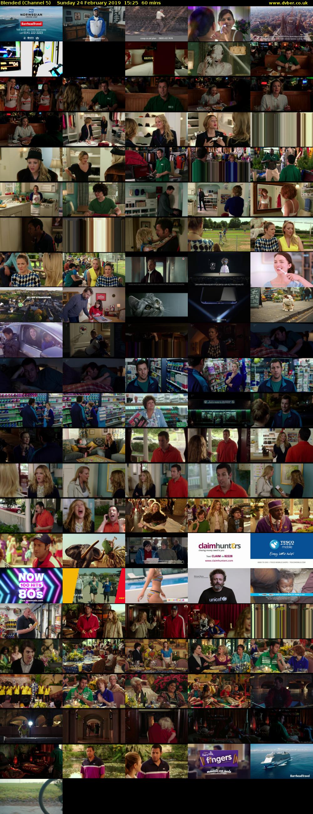 Blended (Channel 5) Sunday 24 February 2019 15:25 - 16:25