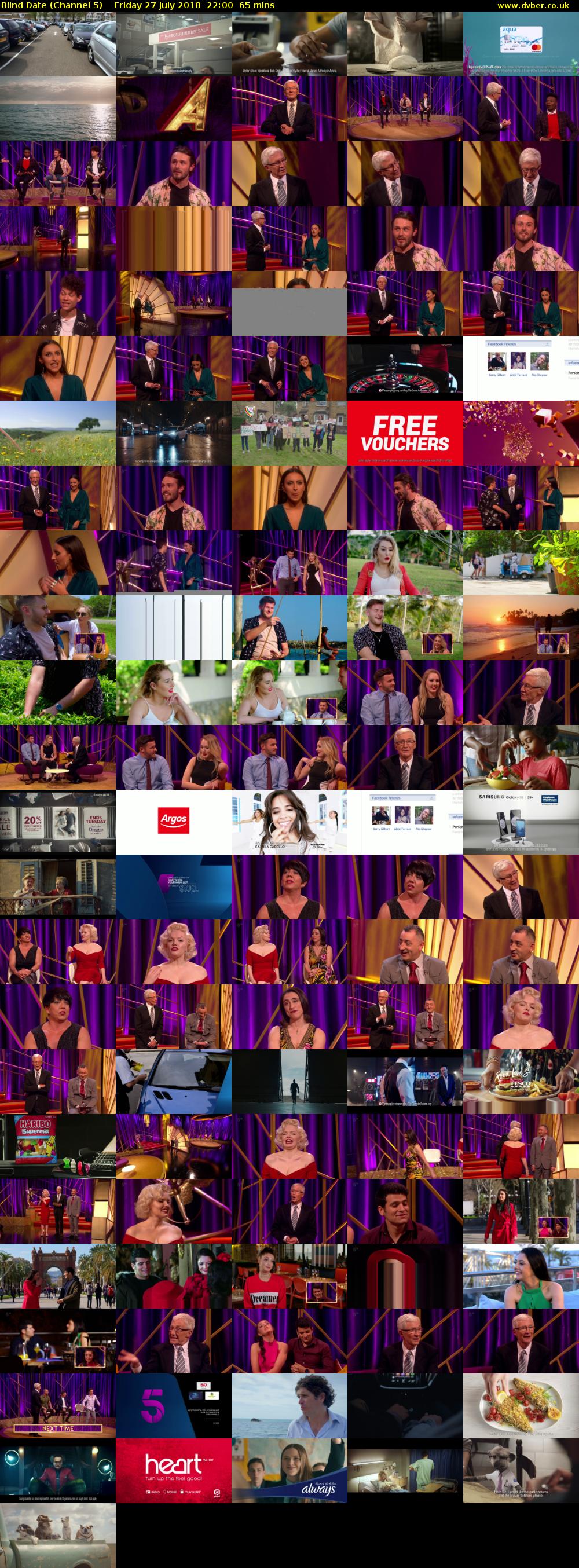 Blind Date (Channel 5) Friday 27 July 2018 22:00 - 23:05