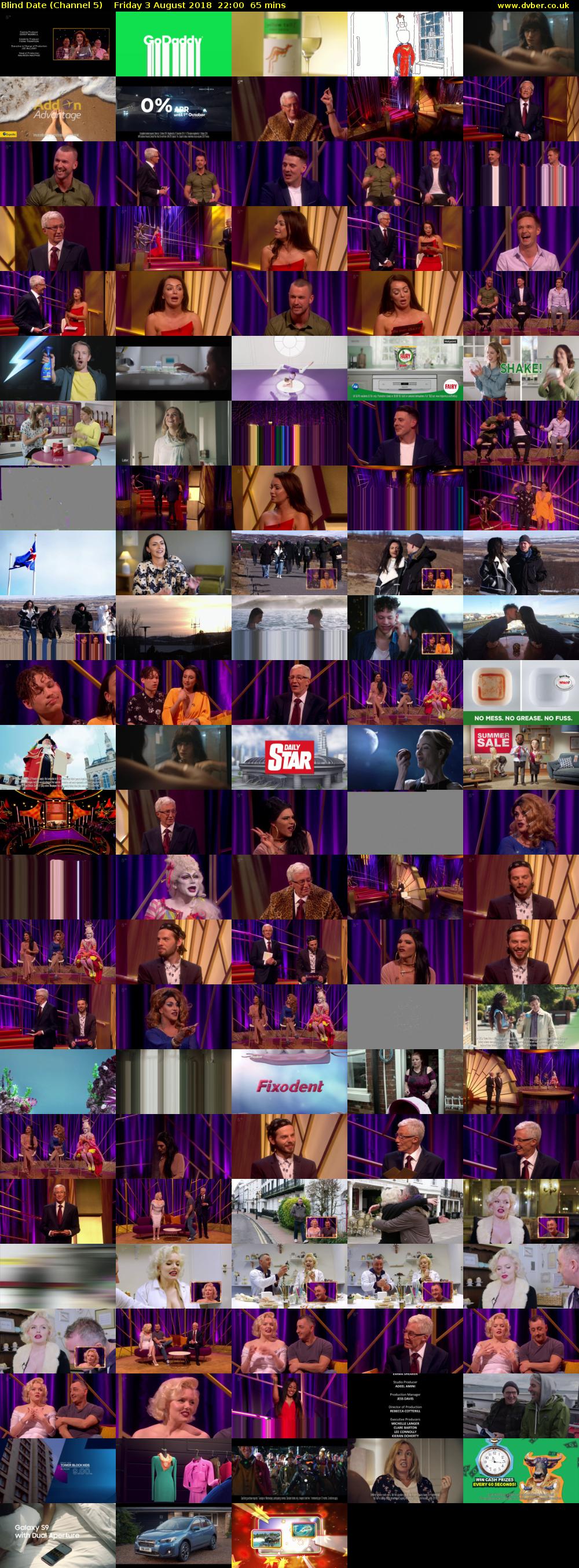 Blind Date (Channel 5) Friday 3 August 2018 22:00 - 23:05