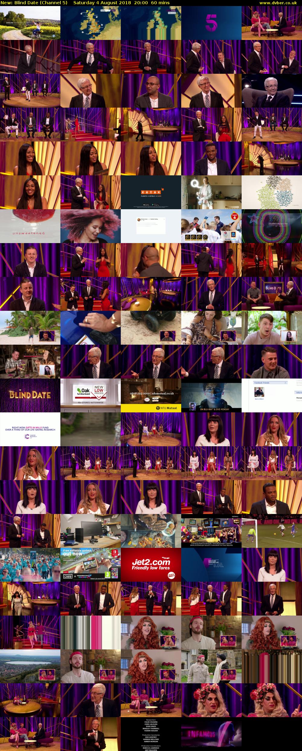 Blind Date (Channel 5) Saturday 4 August 2018 20:00 - 21:00