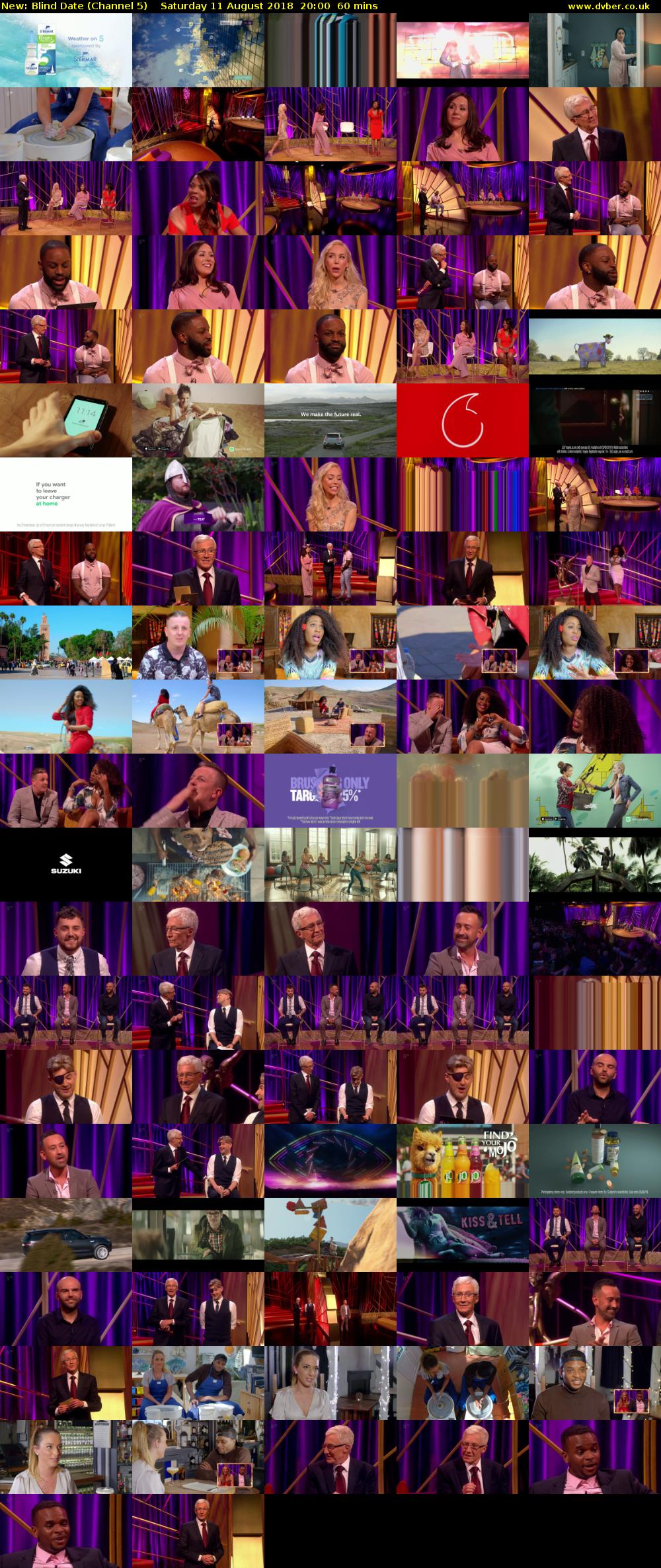 Blind Date (Channel 5) Saturday 11 August 2018 20:00 - 21:00