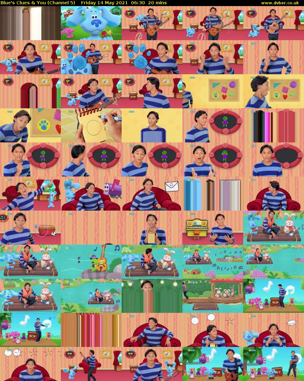 Blue's Clues & You (Channel 5) Friday 14 May 2021 06:30 - 06:50
