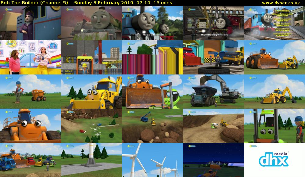 Bob The Builder (Channel 5) Sunday 3 February 2019 07:10 - 07:25