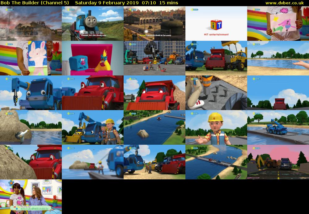 Bob The Builder (Channel 5) Saturday 9 February 2019 07:10 - 07:25