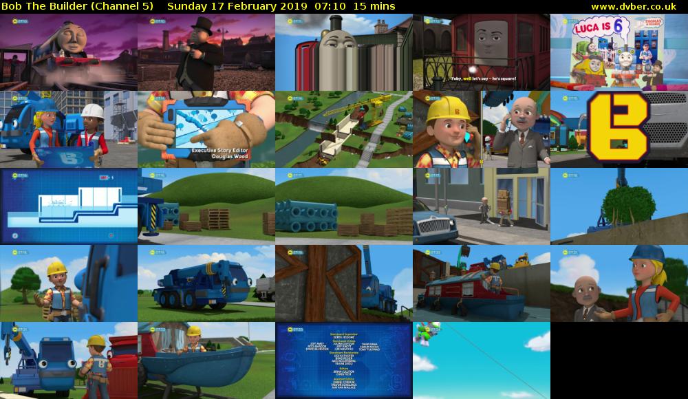 Bob The Builder (Channel 5) Sunday 17 February 2019 07:10 - 07:25
