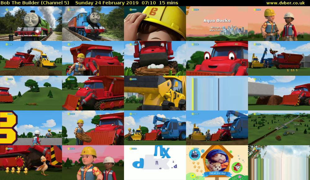 Bob The Builder (Channel 5) Sunday 24 February 2019 07:10 - 07:25