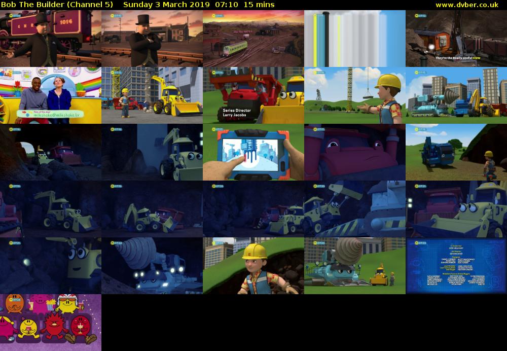 Bob The Builder (Channel 5) Sunday 3 March 2019 07:10 - 07:25