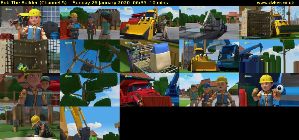 Bob The Builder (Channel 5) Sunday 26 January 2020 06:35 - 06:45