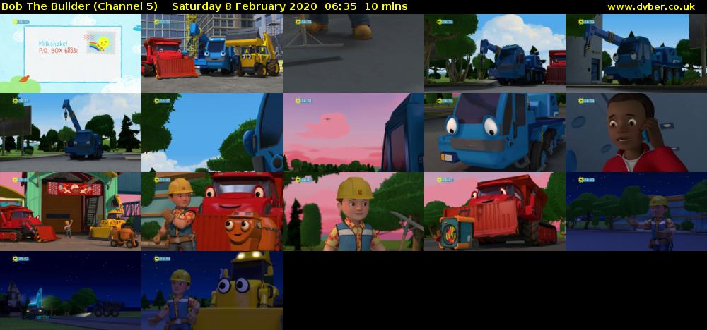 Bob The Builder (Channel 5) Saturday 8 February 2020 06:35 - 06:45
