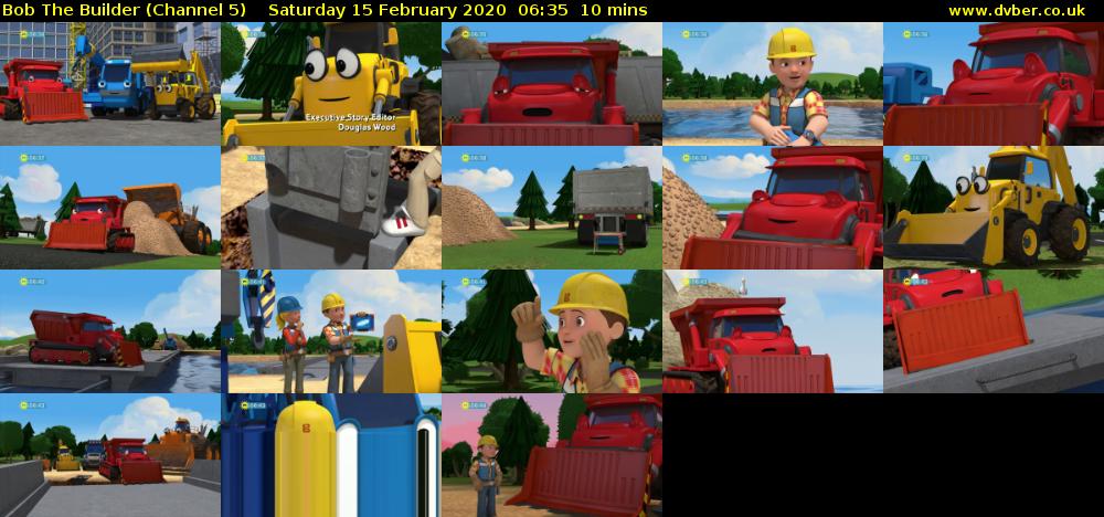 Bob The Builder (Channel 5) Saturday 15 February 2020 06:35 - 06:45