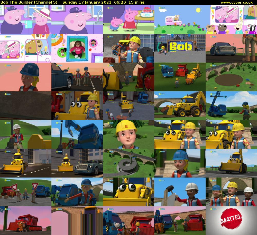 Bob The Builder (Channel 5) Sunday 17 January 2021 06:20 - 06:35