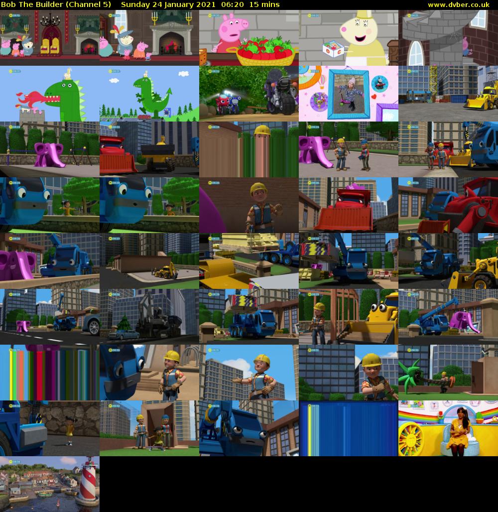 Bob The Builder (Channel 5) Sunday 24 January 2021 06:20 - 06:35