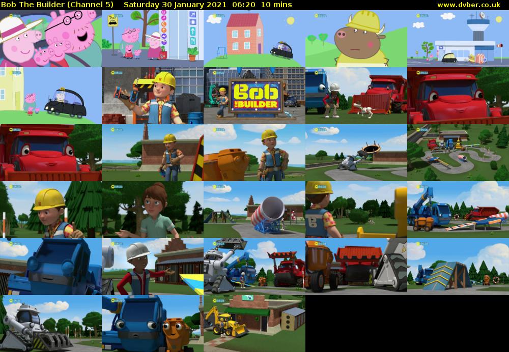 Bob The Builder (Channel 5) Saturday 30 January 2021 06:20 - 06:30