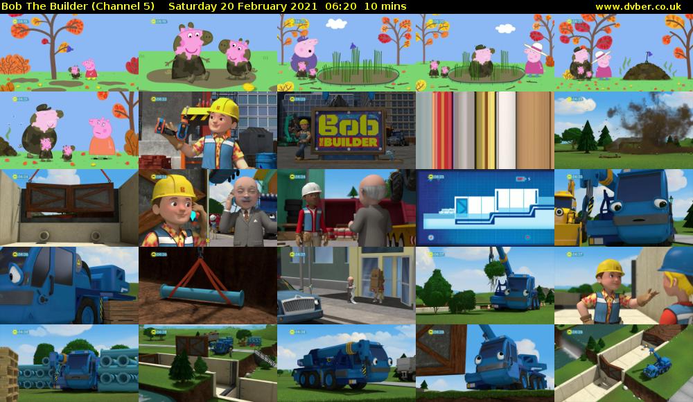 Bob The Builder (Channel 5) Saturday 20 February 2021 06:20 - 06:30
