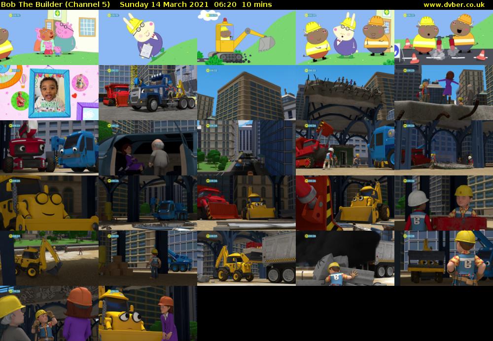 Bob The Builder (Channel 5) Sunday 14 March 2021 06:20 - 06:30