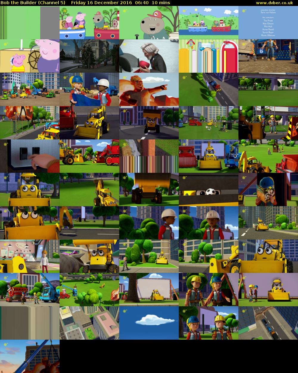 Bob the Builder (Channel 5) Friday 16 December 2016 06:40 - 06:50
