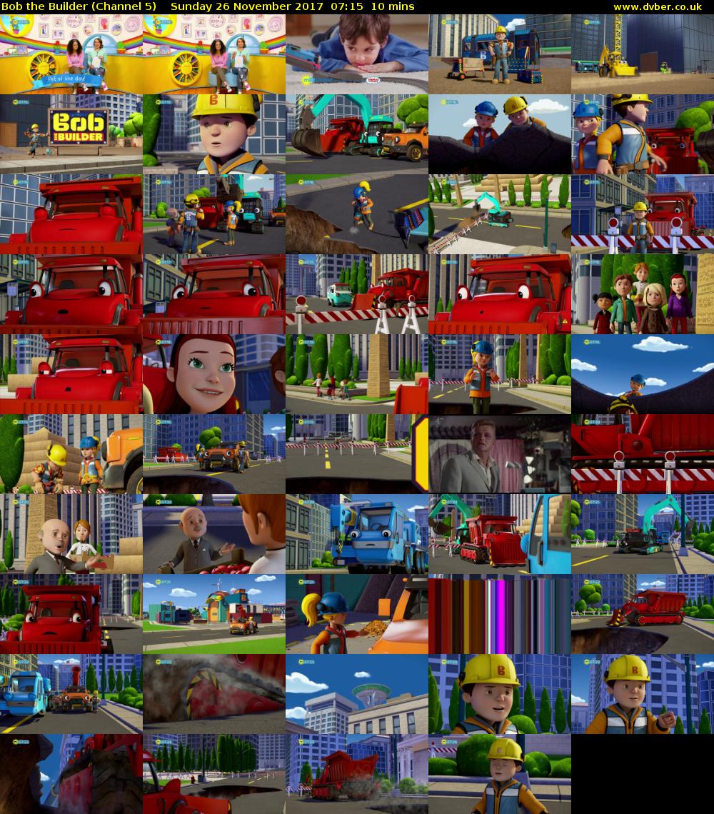Bob the Builder (Channel 5) Sunday 26 November 2017 07:15 - 07:25