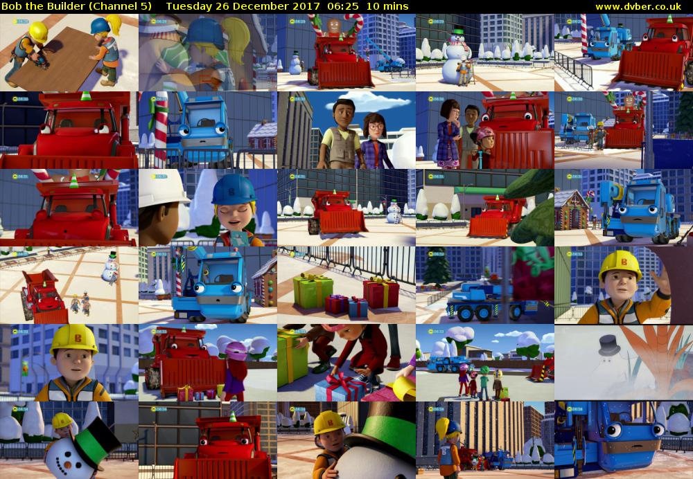 Bob the Builder (Channel 5) Tuesday 26 December 2017 06:25 - 06:35