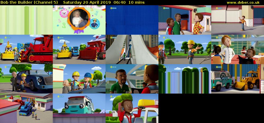 Bob the Builder (Channel 5) Saturday 20 April 2019 06:40 - 06:50
