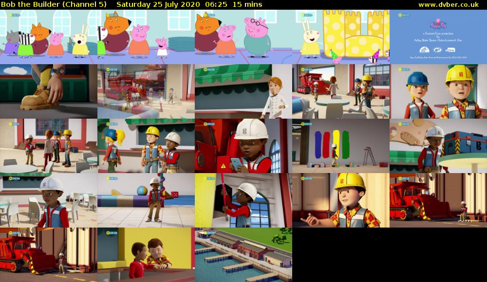 Bob the Builder (Channel 5) Saturday 25 July 2020 06:25 - 06:40