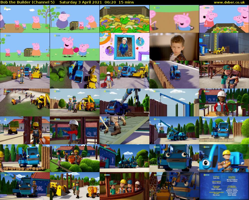Bob the Builder (Channel 5) Saturday 3 April 2021 06:20 - 06:35