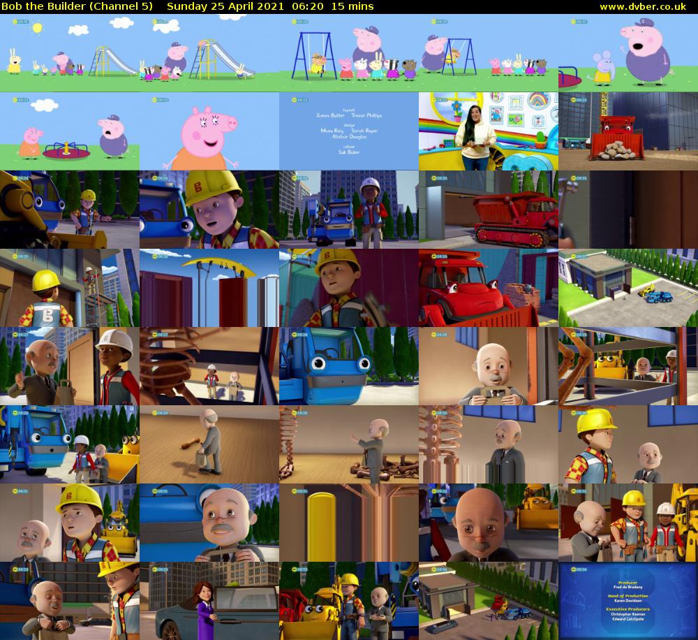 Bob the Builder (Channel 5) Sunday 25 April 2021 06:20 - 06:35