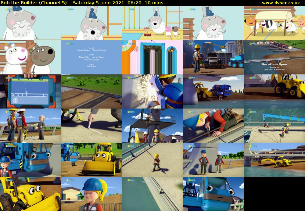 Bob the Builder (Channel 5) Saturday 5 June 2021 06:20 - 06:30