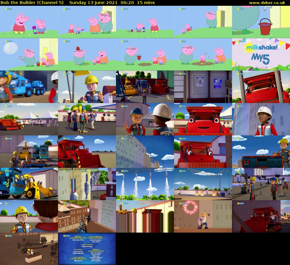 Bob the Builder (Channel 5) Sunday 13 June 2021 06:20 - 06:35