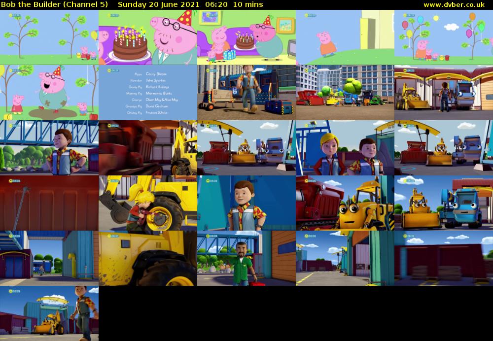 Bob the Builder (Channel 5) Sunday 20 June 2021 06:20 - 06:30