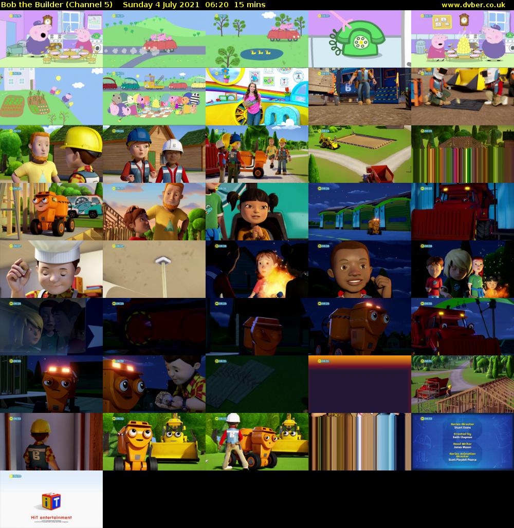 Bob the Builder (Channel 5) Sunday 4 July 2021 06:20 - 06:35